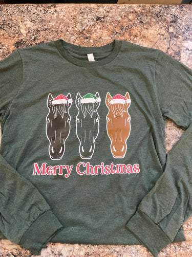 Merry Christmas Horse Tee