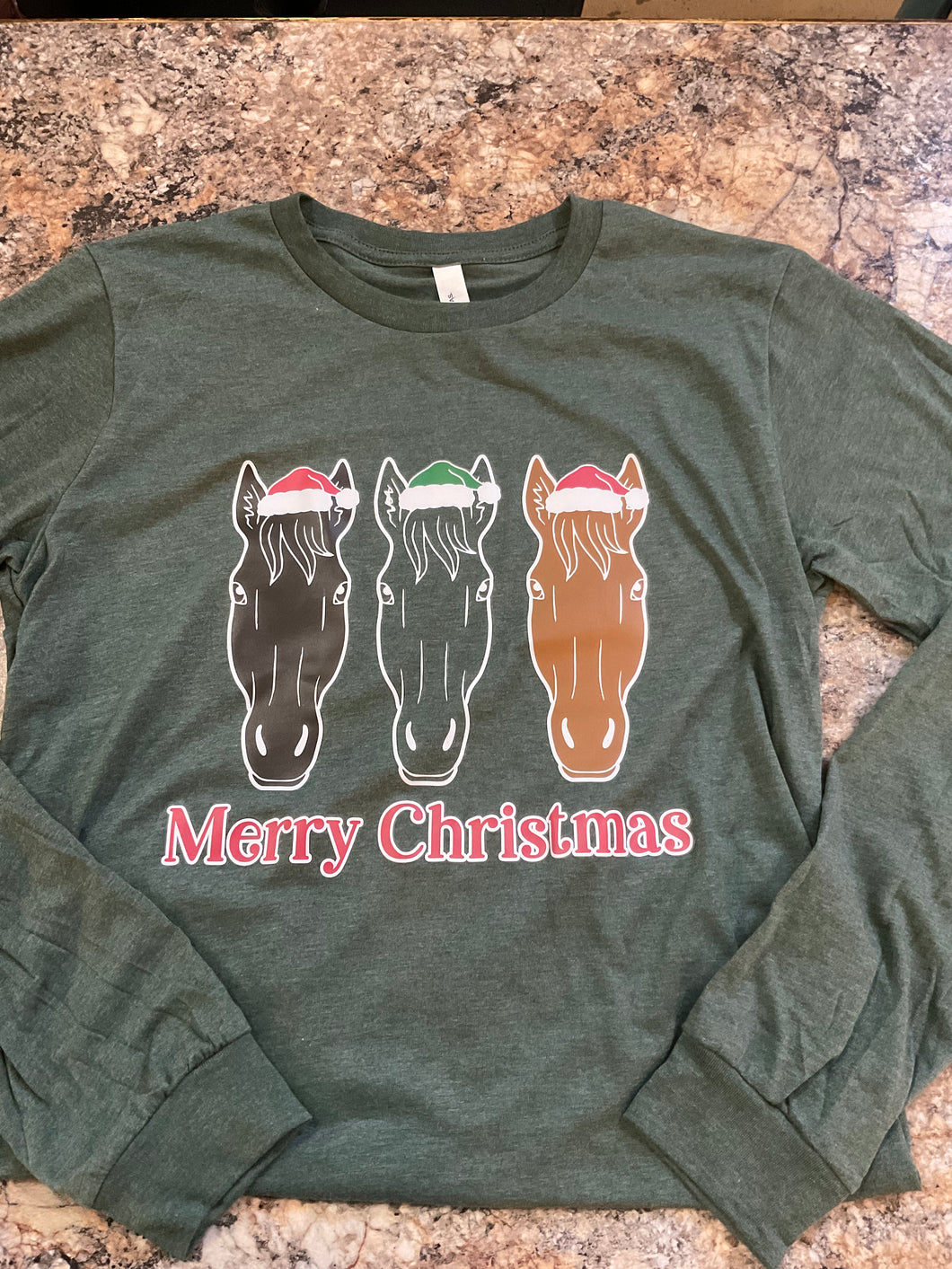 Merry Christmas Horse Tee
