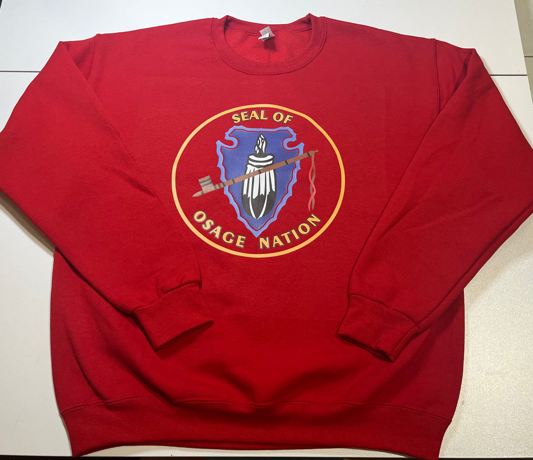 Valentine Red Osage Seal Sweatshirt