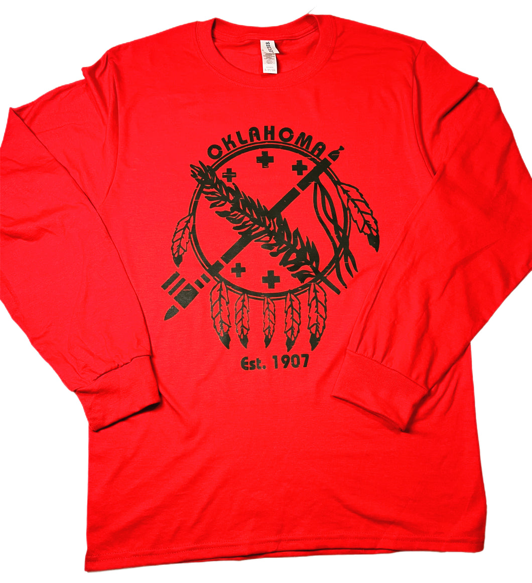 Osage Shield Long Sleeve Tee – Spurs and Arrows